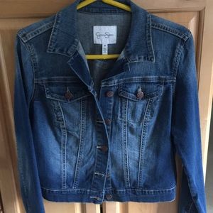 Cropped jean jacket